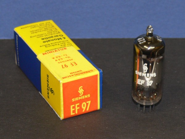 SIEMENS EF97 Vacuum Pentode Röhre Tube neu in OVP