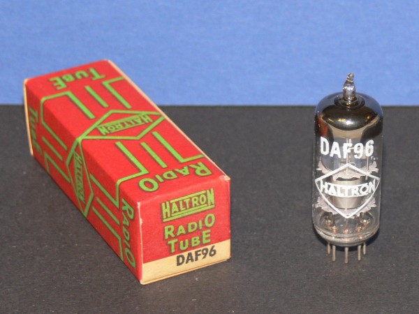 HALTRON DAF96 Niederfrequenz Diode / Pentode Röhre Tube neu in OVP
