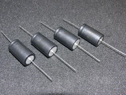 4 Stück - Elko axial 47µF 450V - F&T 21x36mm Elektrolyt Kondensator