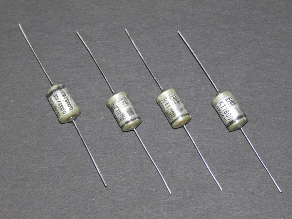 4 Stück - KT1800 Roederstein Audio Kondensator axial 33nF 0,033uF 630V 20x11mm