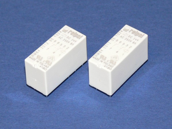 RELPOL RM84-2012-35-1024 Print Steck Relais 24V DC Spule 2xUM 8A Kontakt 2 Stk