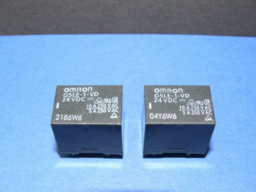 OMRON G5LE-1-VD 24VDC Print Relais Relay 2 Stück Set