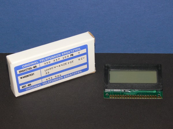 Telefunken KC-33 Uhren Anzeige / Modul Display LCD Anzeige in OVP neu