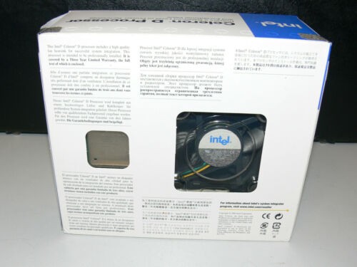 INTEL CELERON D BX80546RE2400CSL7JV 2,4 GHz Prozessor CPU Sockel 478 Boxed Neu