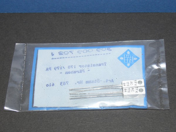 AC178 AC179 Transistor Germanium komplimentär gematched TELEFUNKEN Service
