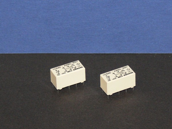 SIEMENS V23042-A2003-B201 12V DC Print DIL Relais Relay 2 Stück Set NEU