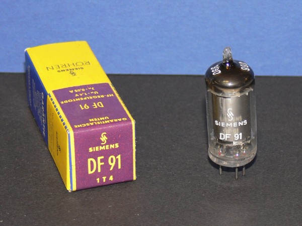 SIEMENS DF91 Röhre Tube Vacuum Pentode Elektronenröhre für Bajazzo 53U NEU