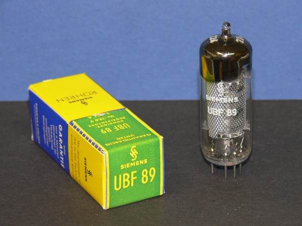 SIEMENS UBF89 Zweifach Diode / Pentode Röhre Tube neu in OVP
