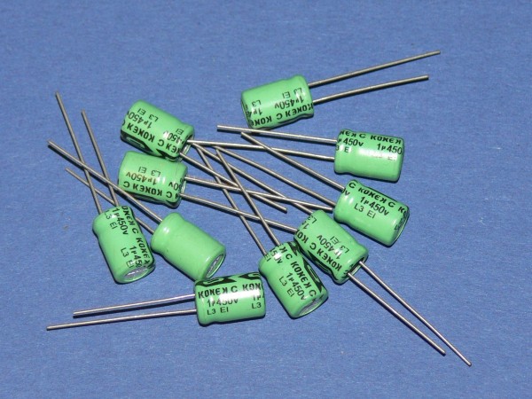 1uF 450V Elko Elektrolyt Kondensator capacitor 10 pcs
