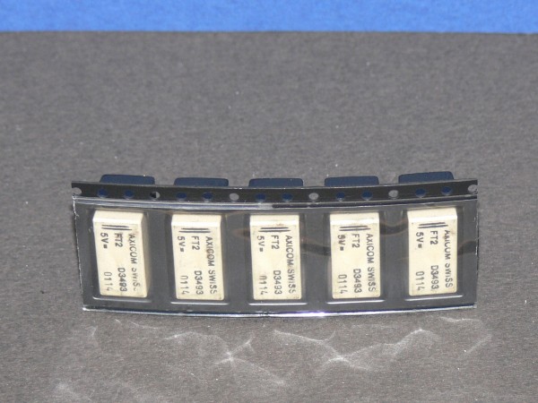AXICOM FT2 D3493 Relais SMD 2x Wechsler Um Spulenspannung 5 Volt DC 5 Stück Lot