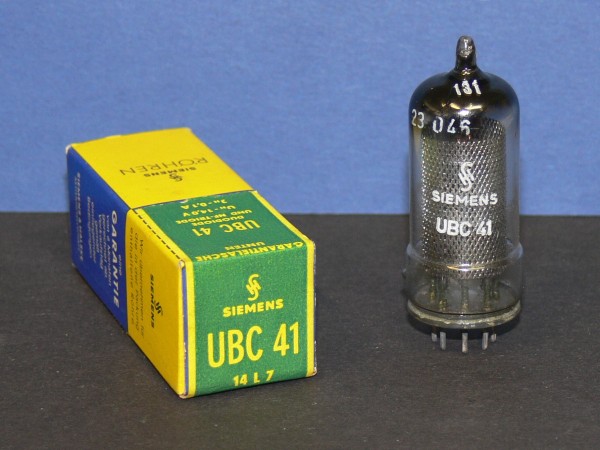 SIEMENS UBC41 Zweifach Diode / Triode Röhre Tube neu in OVP