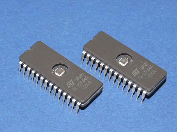 STMicroelectronics TS 27C64A-25CQ CMOS EPROM 8Kx8 Lot mit 2 Stück