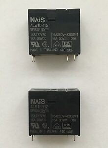 Nais ALE 15B12 12V 2 Stück Relais / 2 pieces