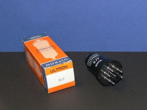 ULTRON 6J7 Röhre vacuum Pentode tube original und neu in OVP