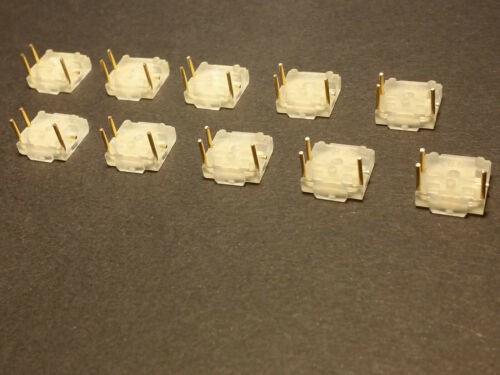 Knackfrosch Taster 1x Ein 11 x 12mm Print Taster vergoldet 10 Stück Lot