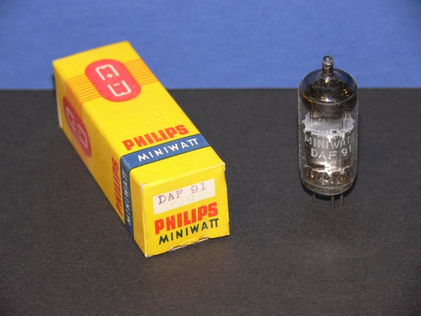 PHILIPS DAF91 Röhre Tube Diode - Pentode Elektronenröhre für Bajazzo 53U NEU