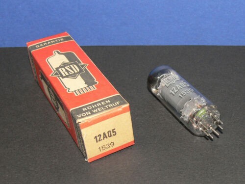 RSD 12AQ5 Strahlbündel Endröhre Tube Röhre Elektronenröhre neu in OVP wie ECC81