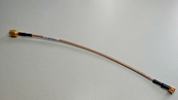PIGTAIL KABEL RG316 U MIT MCX STECKER AUF SMA STECKER VERGOLDET