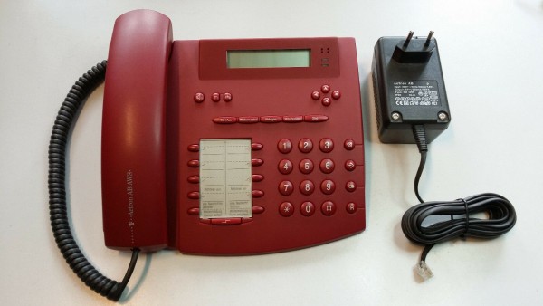 Telekom Actron AB ▪ weinrot, Telefon mit Anrufbeantworter, Display,