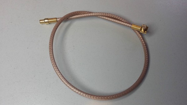 MCX KABEL PIGTAIL RG-316 D MIT MCX STECKER AUF BEIDEN ENDEN VERGOLDET