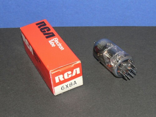 RCA 6X8A Röhre Tube Triode / Pentode Elektronenröhre neu in OVP