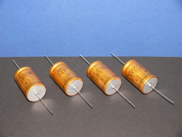 4 Stück Elko axial 470uF 100V 105°C Roederstein 25x39mm Elektrolyt Kondensator