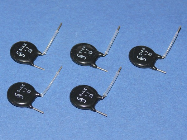 SIEMENS VDR Varistor S14K17 17V AC / 22V DC Lot mit 5 Stück