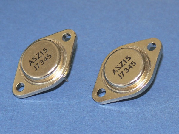 ASZ15 Endstufen Transistor Germanium PNP 60V 8A 30W Lot mit 2 Stk