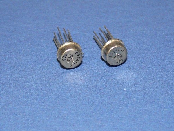 RCA CA741CT Operationsverstärker Operational Amplifier OP IC Lot mit 2 Stk
