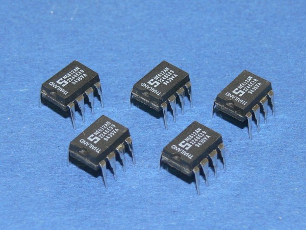 SIGNETICS NE612AN Double-balanced mixer and oscillator IC Lot mit 5 Stück