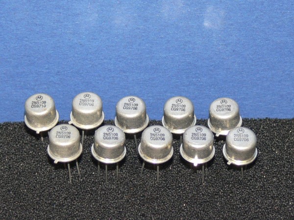 MOTOROLA 2N5109 Silizium Transistor NPN TO39 Gehäuse 10 Stück Lot