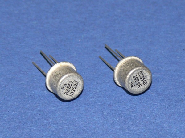 PHILIPS BSS52 Transistor Silizium NPN 100V 1A 0,8W Lot mit 2 Stk