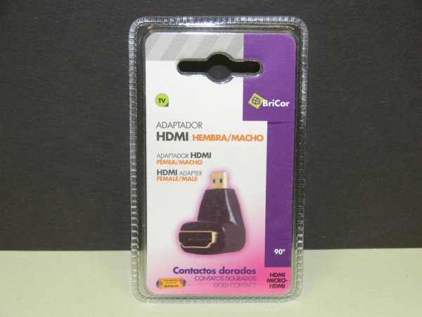 90° Winkel Micro HDMI-Adapter | micro HDMI-Stecker(D) auf HDMI-Buchse(A)