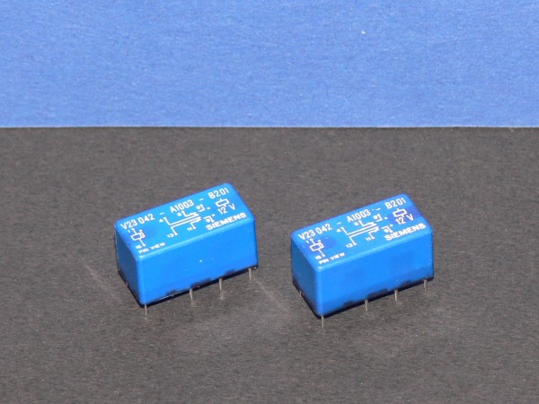 SIEMEMS V23042-A1003-B201 12V DC Print DIL Relais Relay 2 Stück Set NEU
