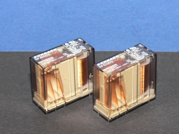 SCHRACK RP420012 Print Steck Relais 12V DC Spule 2xUm Kontakt 8A 2 Stück Lot