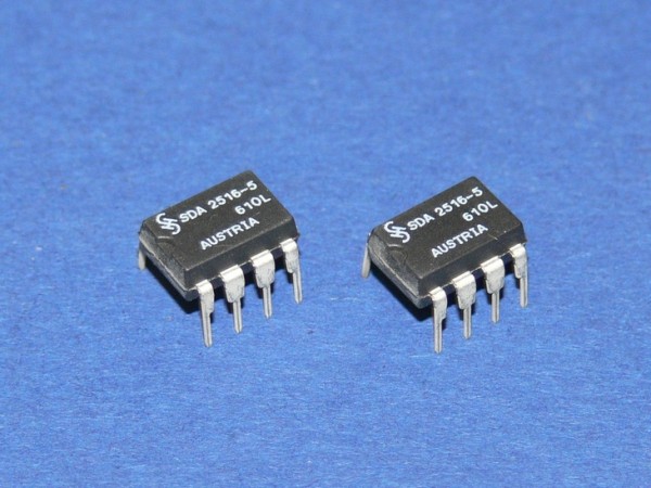 SIEMENS SDA2516-5 128x8 Bit E2 PROM Lot mit 2 Stück