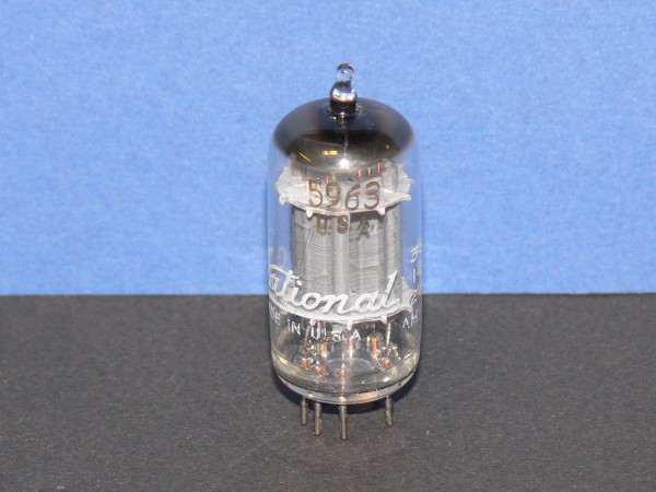 National 5963 Vakuum Zweifach Triode Röhre Tube neu