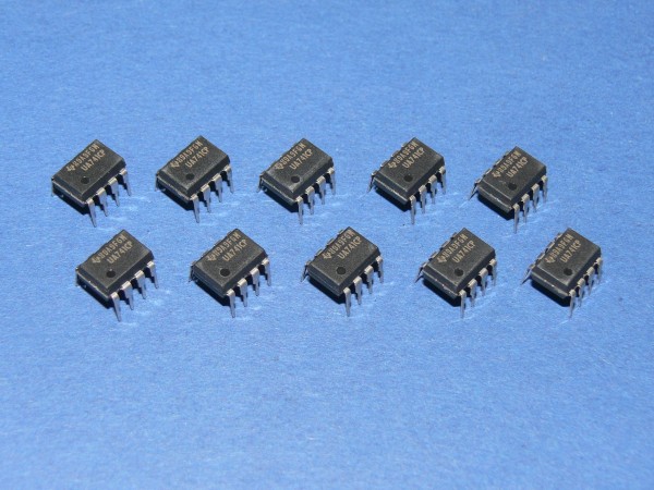 Texas Instruments UA741CP General-Purpose Operational Amplifier Lot mit 10 Stk.
