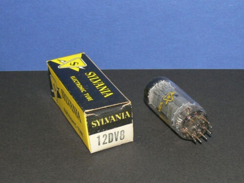 SYLVANIA 12DV8 Zweifach / Doppeldiode Tetrode Röhre Tube neu in OVP