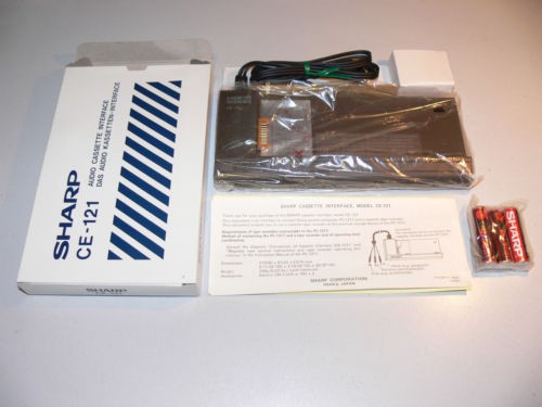 Sharp CE-121 Audio Cassette Interface OVP für Pocket Computer PC-1211 Vintage