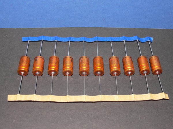 Roederstein Kondensator axial Elko 47uF 63V 105°C 10 x 18mm Lot mit 10 Stk