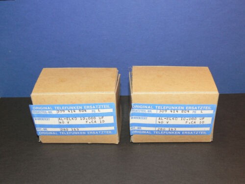 10000uF 42V Elko von Mitsubishi für Telefunken RM 300 Verstärker 2 Stk pcs