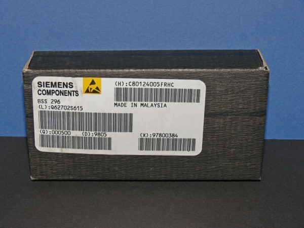 SIEMENS BSS296 SIPMOS Small-Signal N-Channel Transistor 500 Stück Lot in OVP Neu