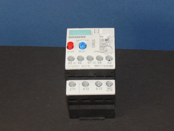 SIEMENS SIRIUS 3R 3RU1116-0GB0 Überlastrelais Motorschutzschalter 0,45-0,63A