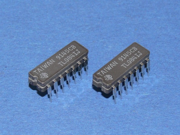 TL084IJ Low Noise QUAD J-FET Operational Amplifier MIL ceramic Lot mit 2 Stück