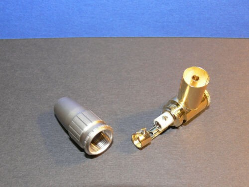 High End Koax Antennenstecker Antennenkupplung Vollmetall vergoldet IEC Stecker