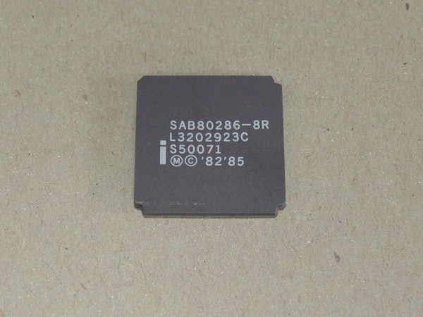 INTEL SAB 80286-8R IC vergoldet Ceramic 8 MHz CPU Mikroprozessor Vintage