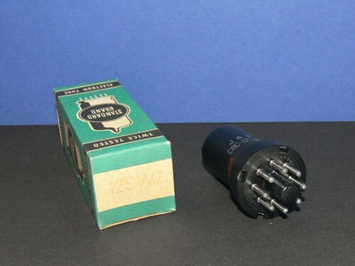 RCA JAN 12SW7 Zweifach Diode / Triode Niederfrequenz Röhre Tube neu in OVP