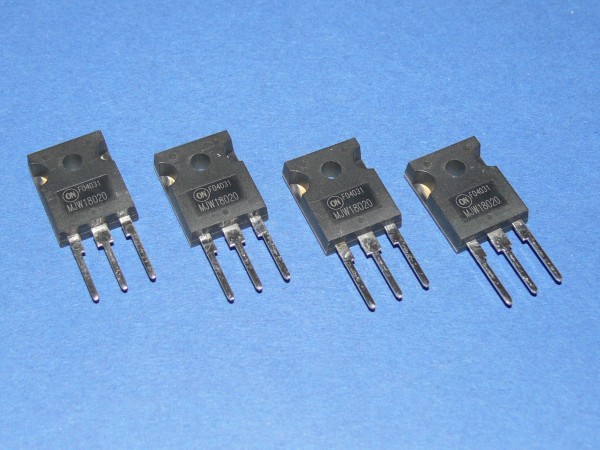 ONSEMI MJW18020 POWER Transistor Silizium NPN 450V 20A 250W TO-247 / 4 Stück Lot