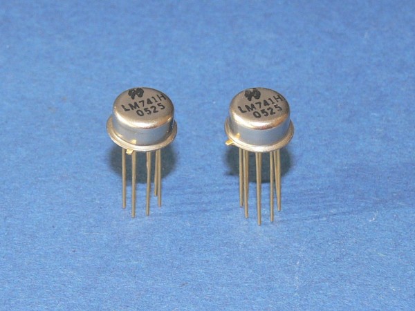 National LM741H Operationsverstärker Opamp OP IC TO99 vergoldet Lot 2 Stück